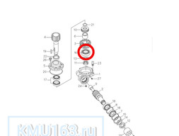 41131003 Подшипник шариковый вала шестерни редуктора поворота колонны KANGLIM KS1256G2 (А1034986)